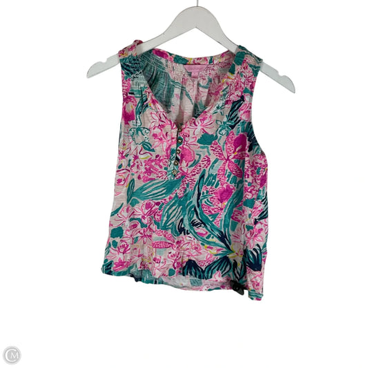 Top Sleeveless Designer By Lilly Pulitzer In Multi-colored, Size: S