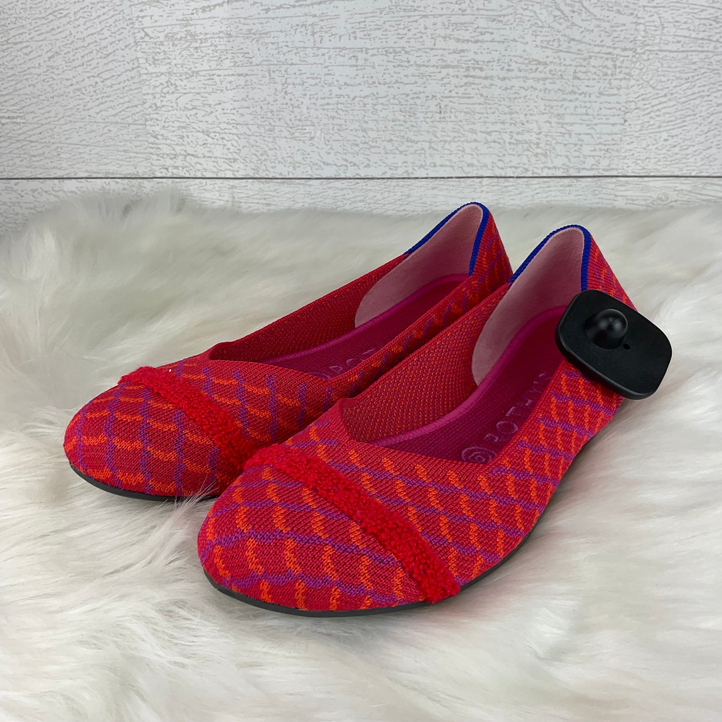 Red Shoes Flats Rothys, Size 7.5