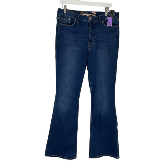 Blue Denim Jeans Boot Cut Seven 7, Size 10