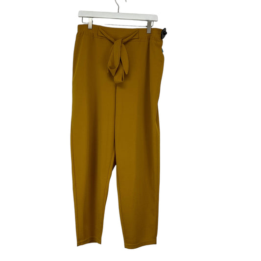 Pants Wide Leg By Clothes Mentor In Yellow, Size: 2x