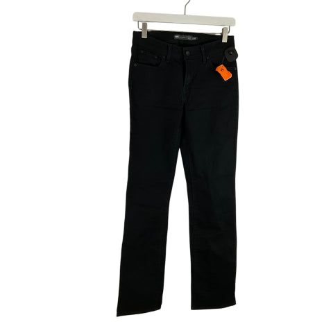 Jeans Straight By Levis In Black Denim, Size: 2