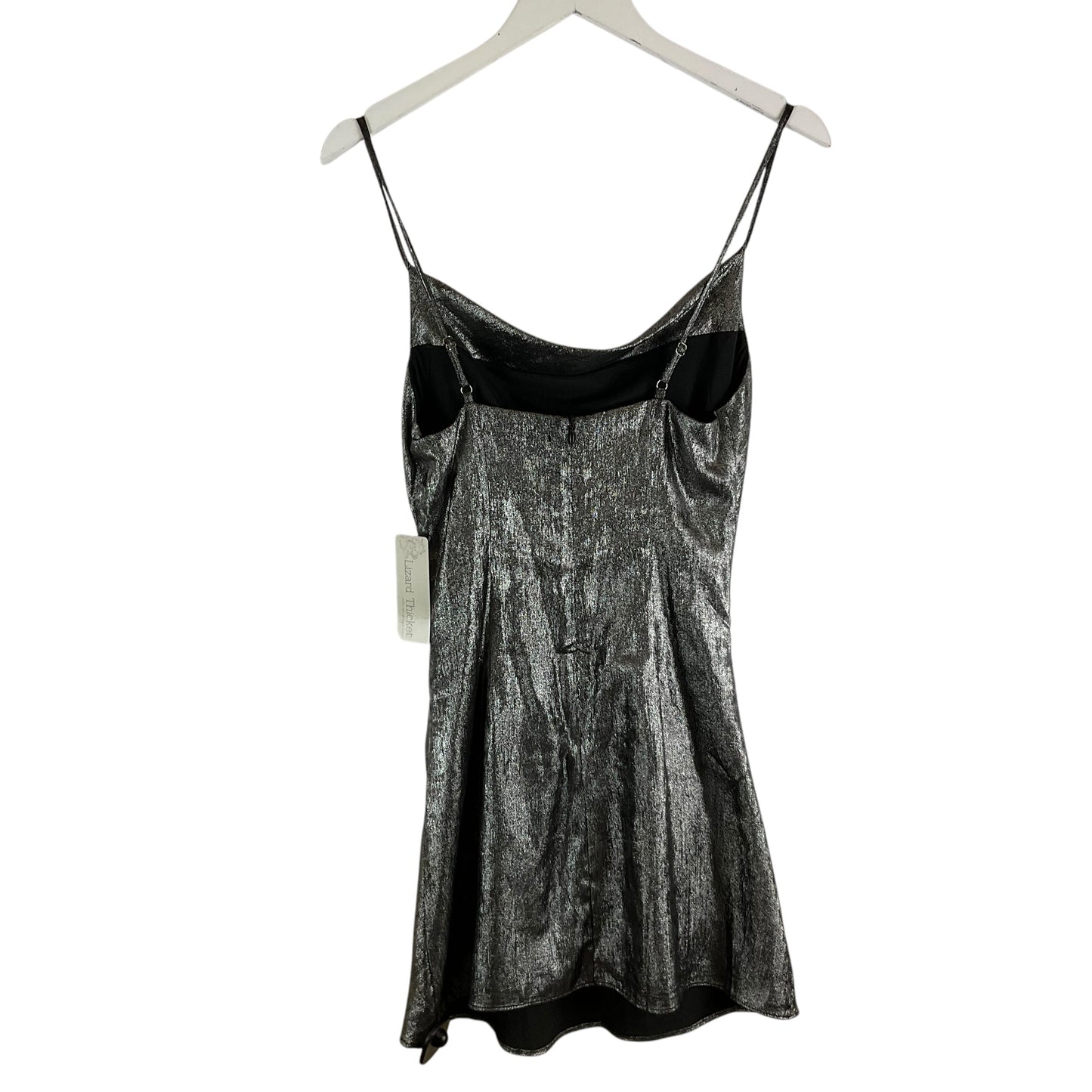 Dress Party Short By Clothes Mentor In Silver, Size: S