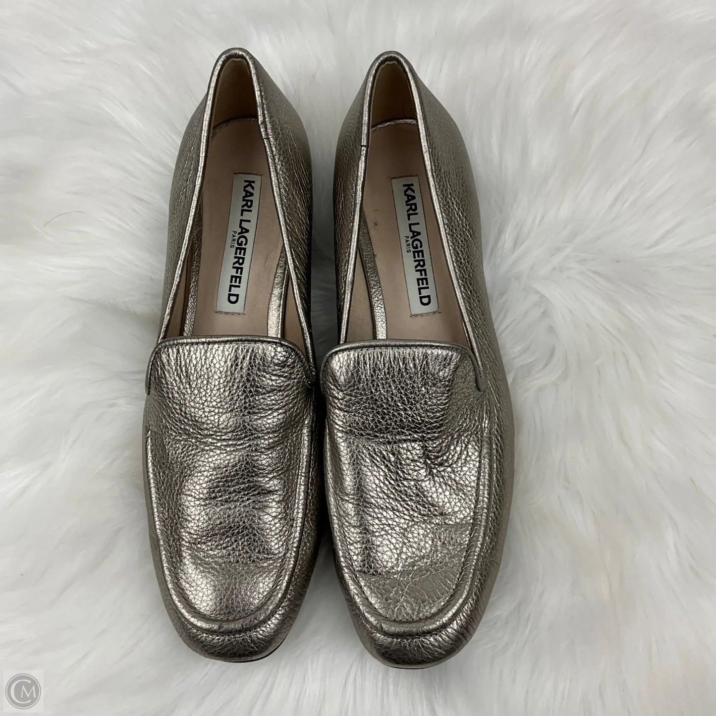 Shoes Designer By Karl Lagerfeld In Grey, Size: 9