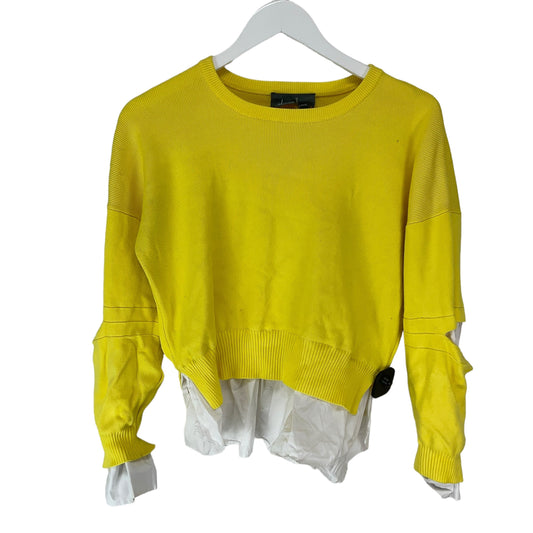 Yellow Top Long Sleeve Anthropologie, Size Xs