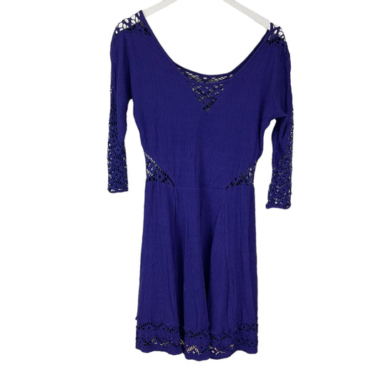 Purple Dress Casual Short Free People, Size M