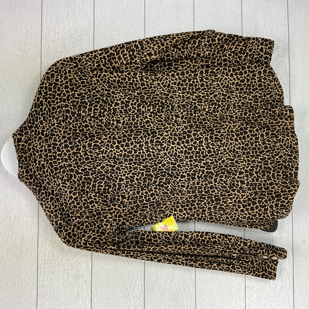 Top Long Sleeve By J. Crew In Animal Print, Size: Xs