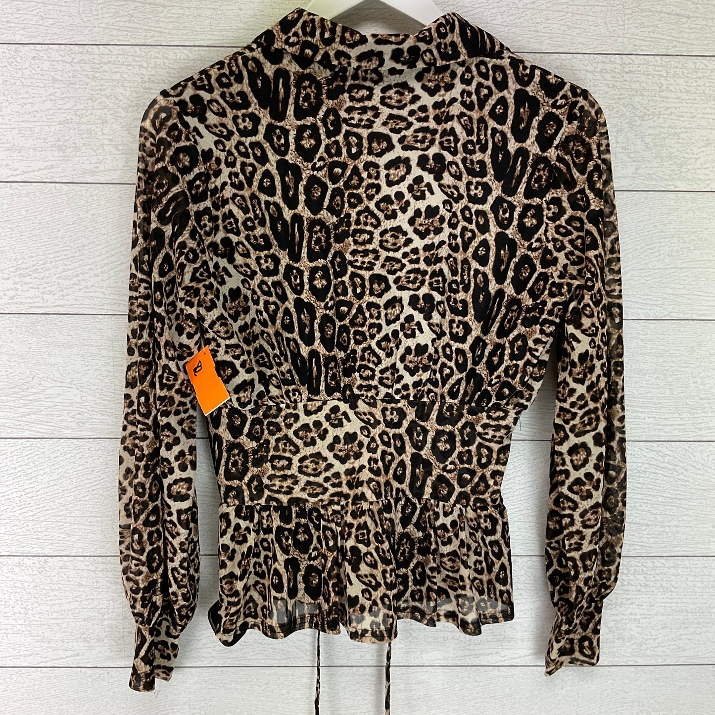 Animal Print Top Long Sleeve Emerald, Size M