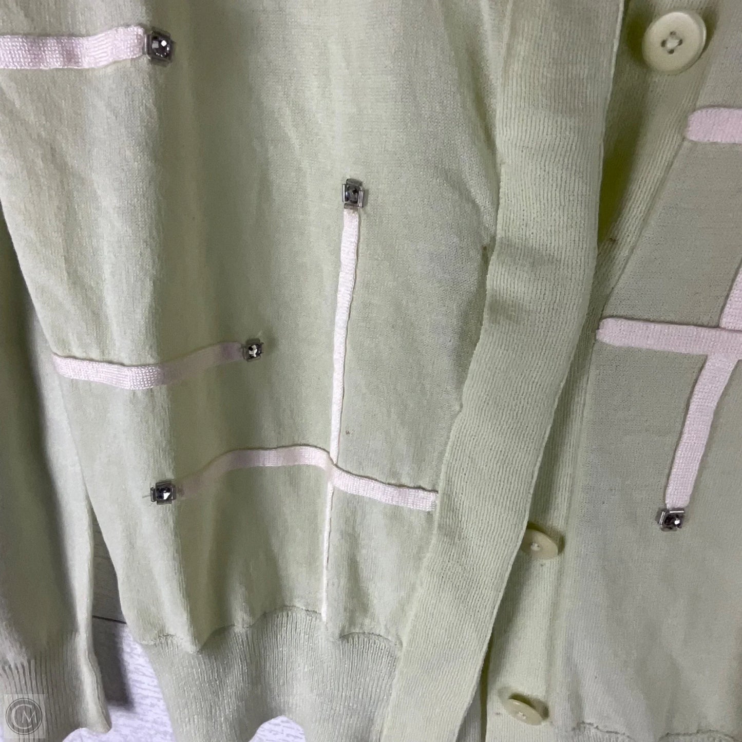 Cardigan By Clothes Mentor In Green, Size: S