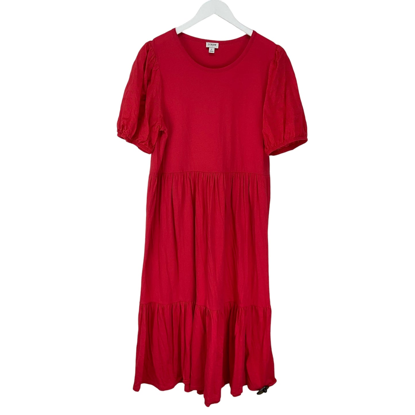 Dress Casual Maxi By J. Crew In Red, Size: L