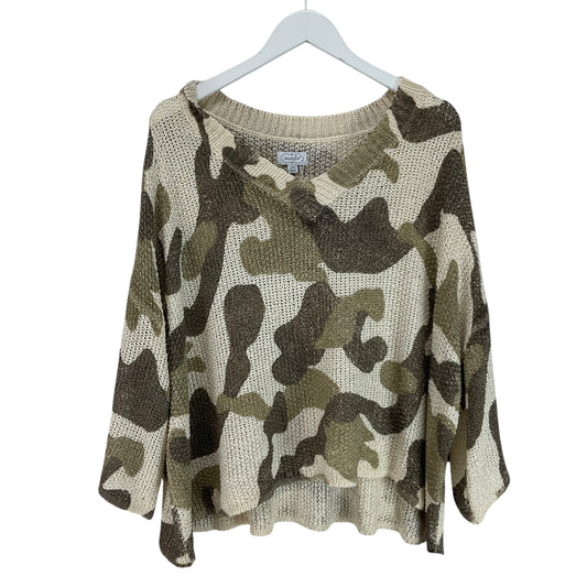 Sweater By Mudpie In Camouflage Print, Size: S