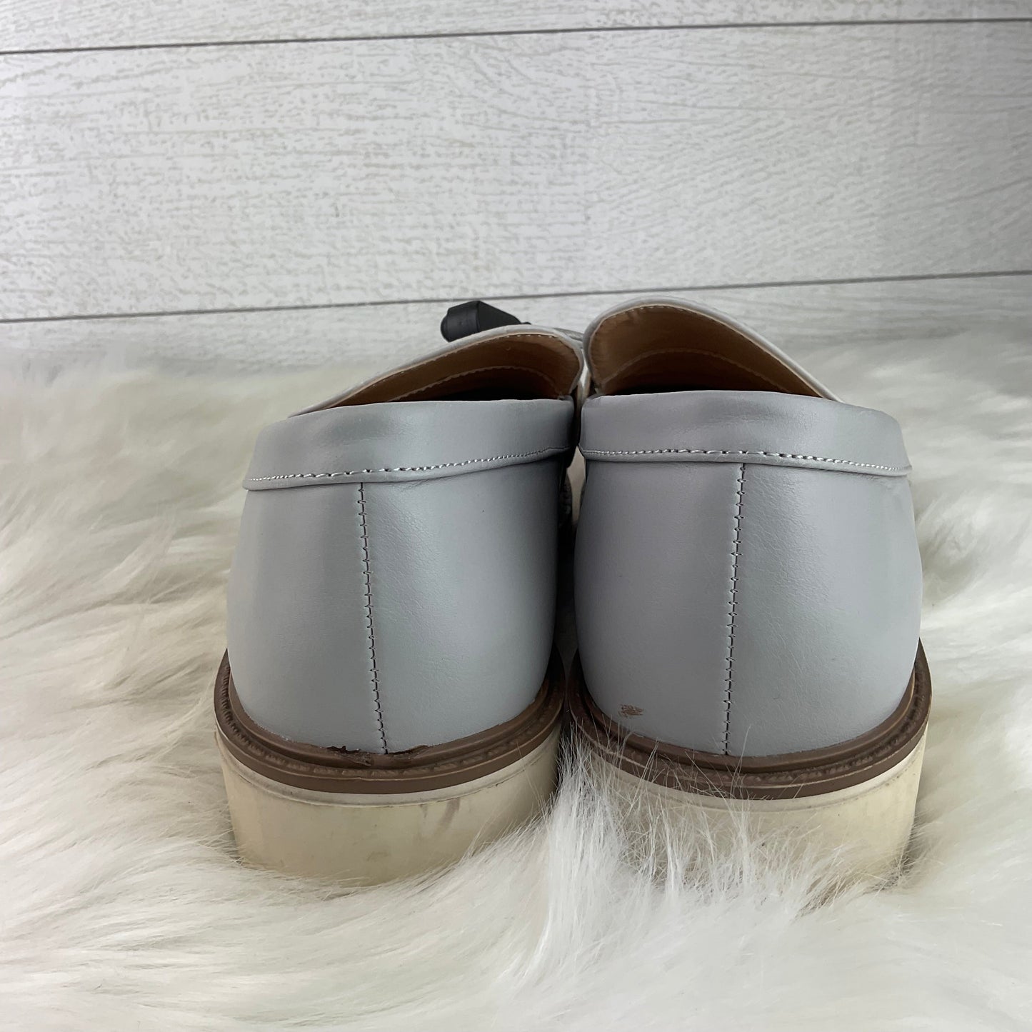 Grey Shoes Flats Cme, Size 9.5