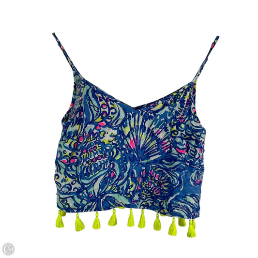 Top Sleeveless Designer By Lilly Pulitzer In Blue, Size: 0
