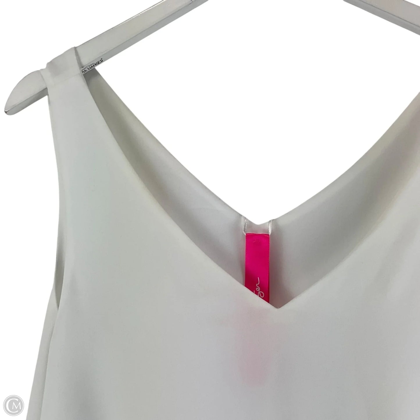 Top Sleeveless Designer By Lilly Pulitzer In White, Size: L