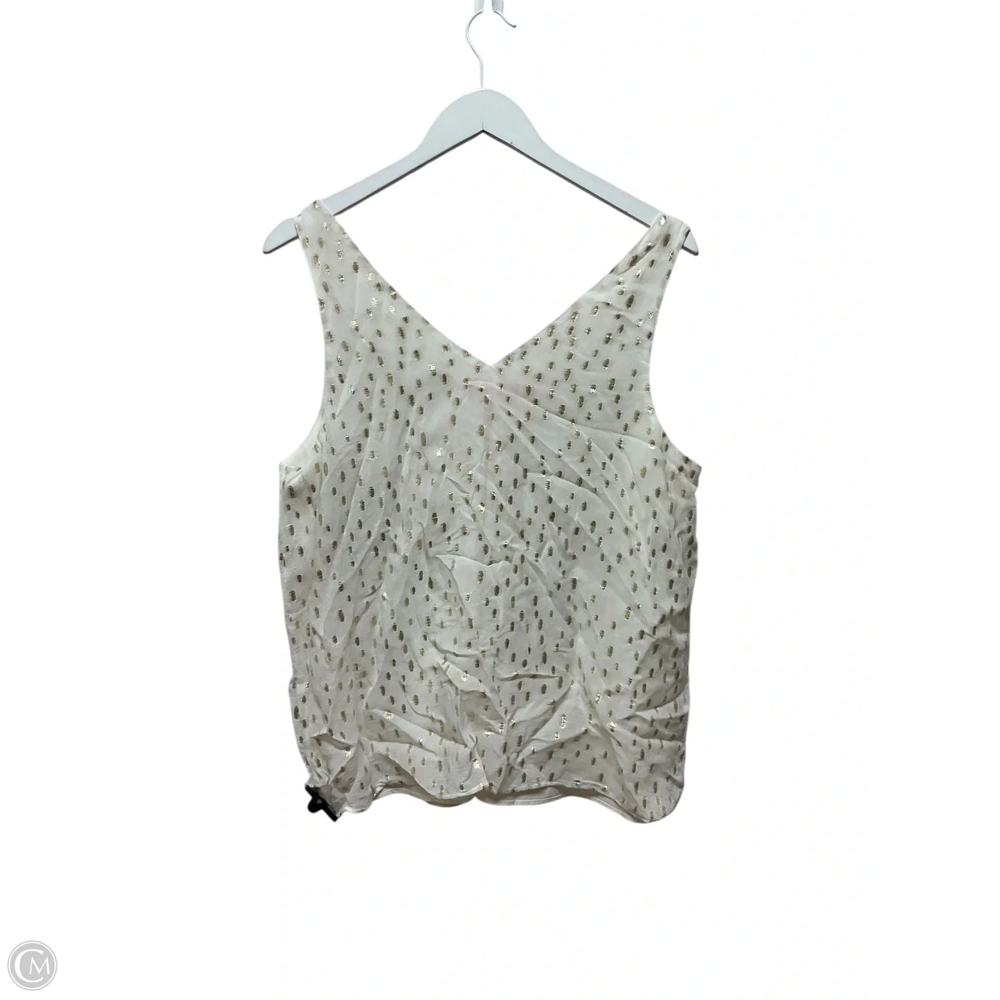 Top Sleeveless Designer By Lilly Pulitzer In Cream, Size: L