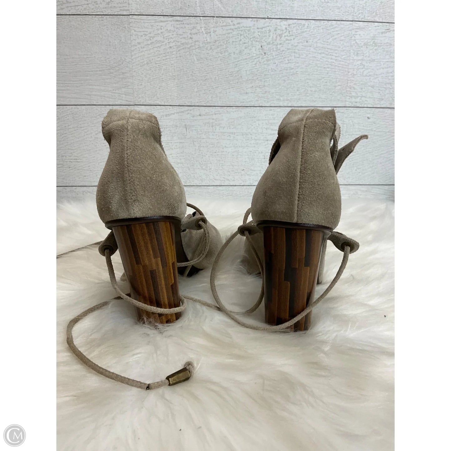 Shoes Heels Block By Free People In Beige, Size: 6