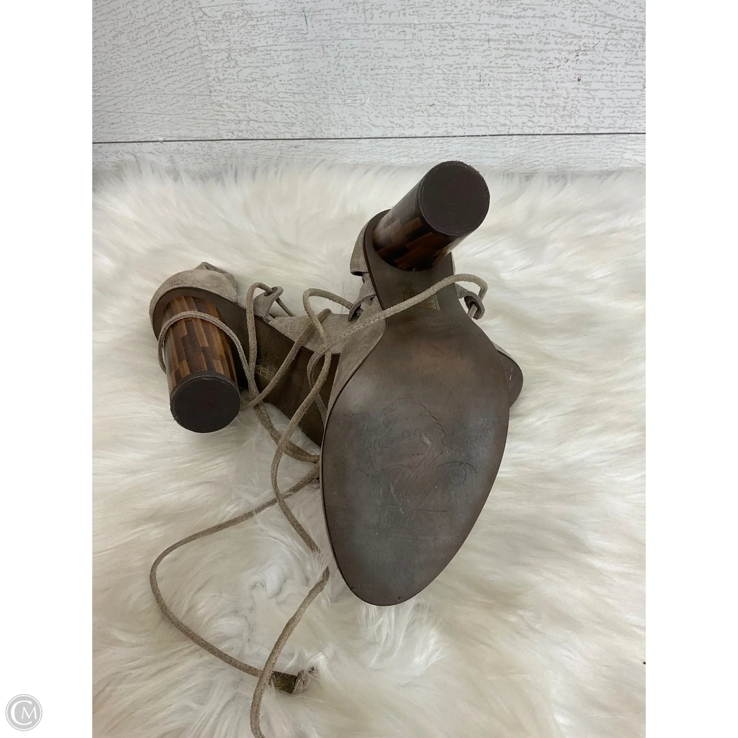 Shoes Heels Block By Free People In Beige, Size: 6