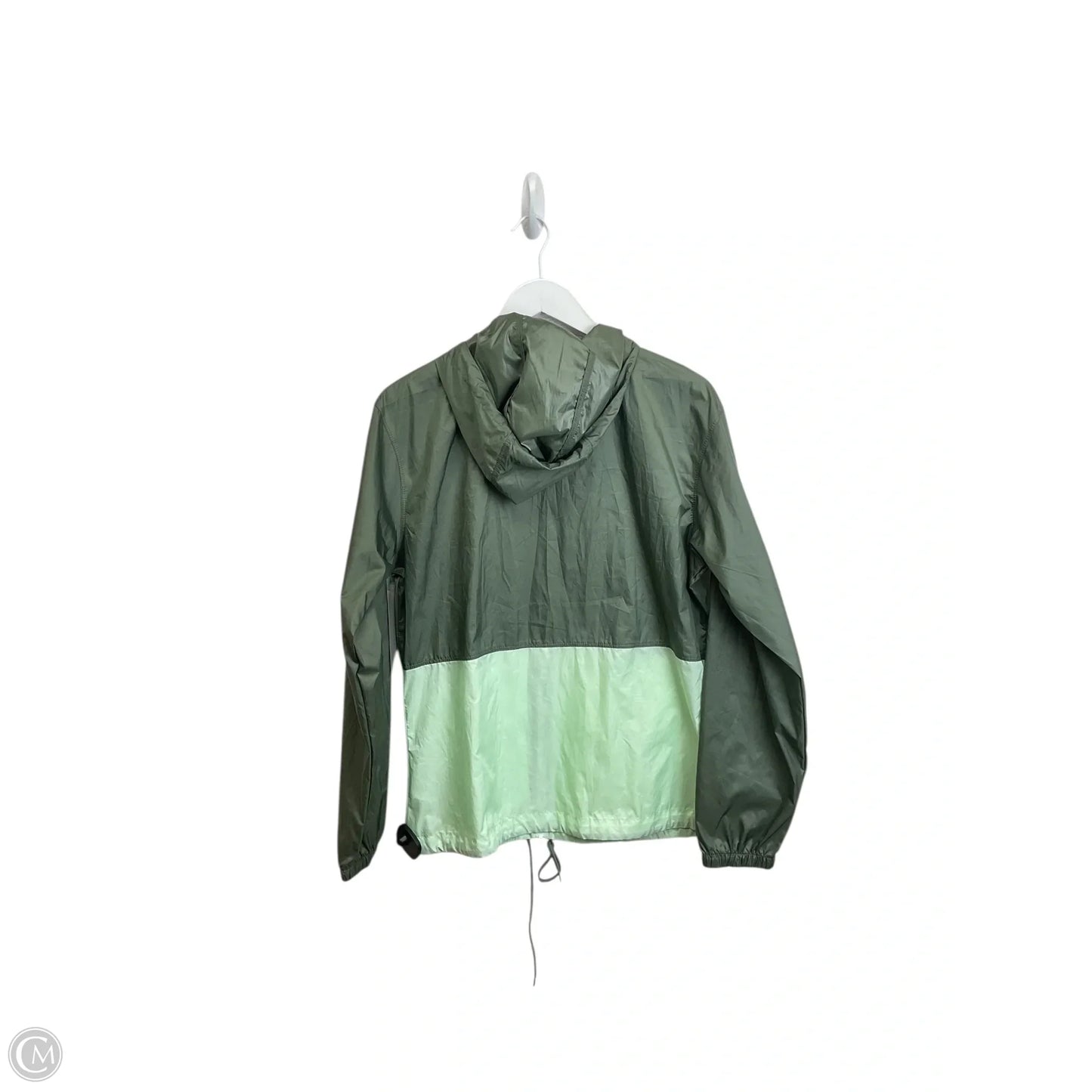 Jacket Windbreaker By Columbia In Green, Size: M