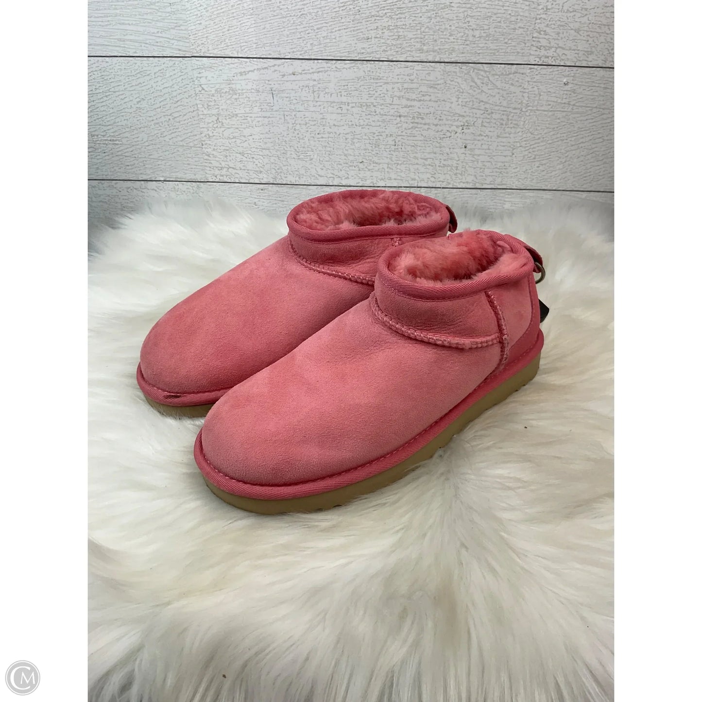 Boots Designer By Ugg In Pink, Size: 7