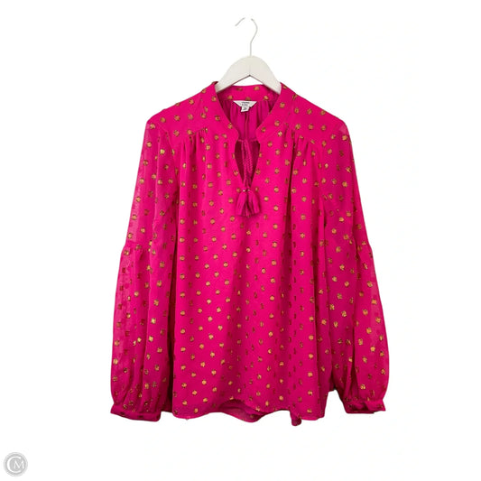 Top Long Sleeve By Crown And Ivy In Pink, Size: Xl
