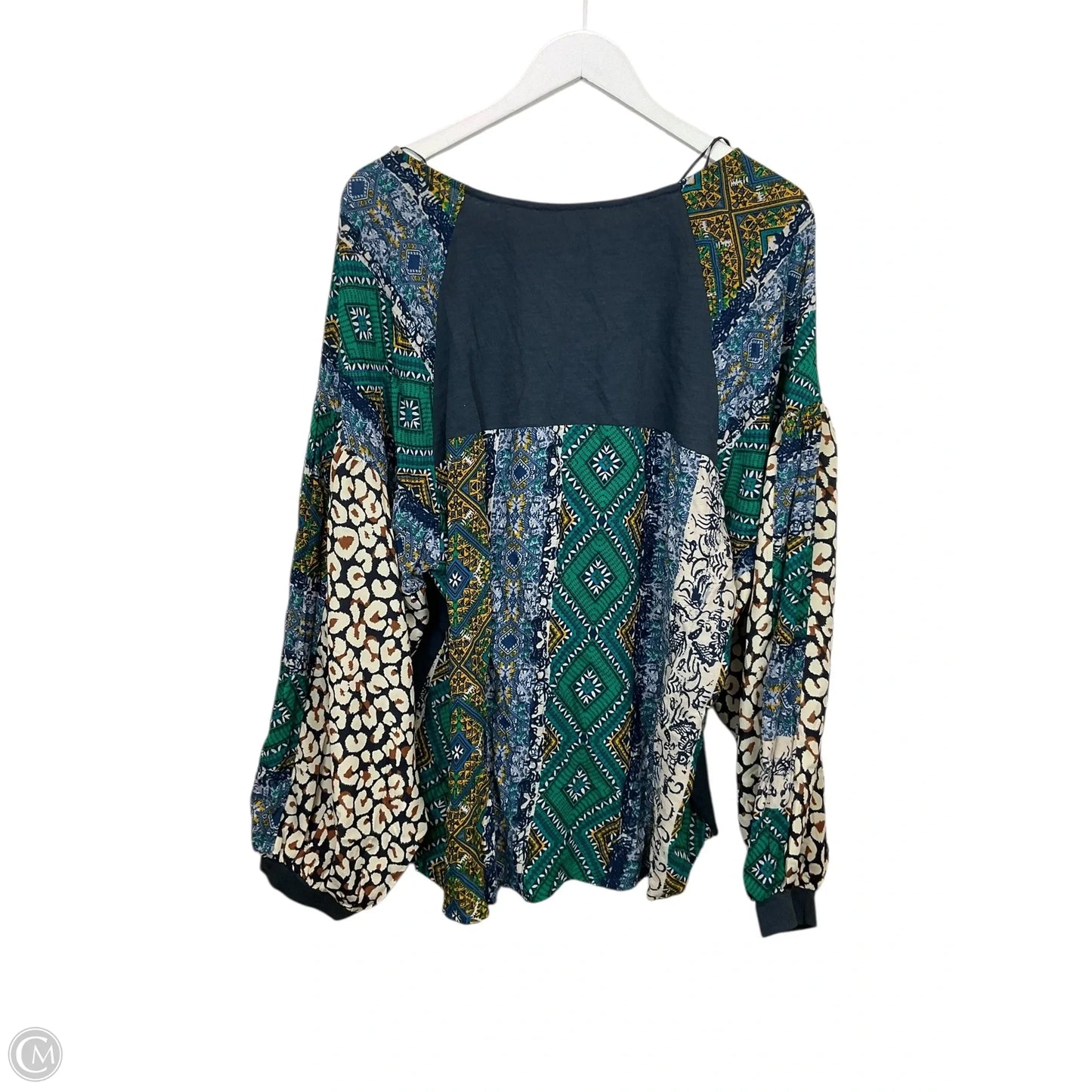 Top Long Sleeve By Umgee In Blue, Size: 1x