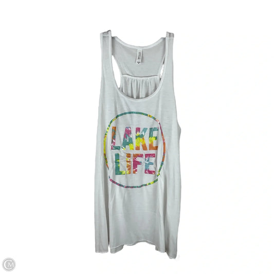 Top Sleeveless Basic By Clothes Mentor In White, Size: 2x