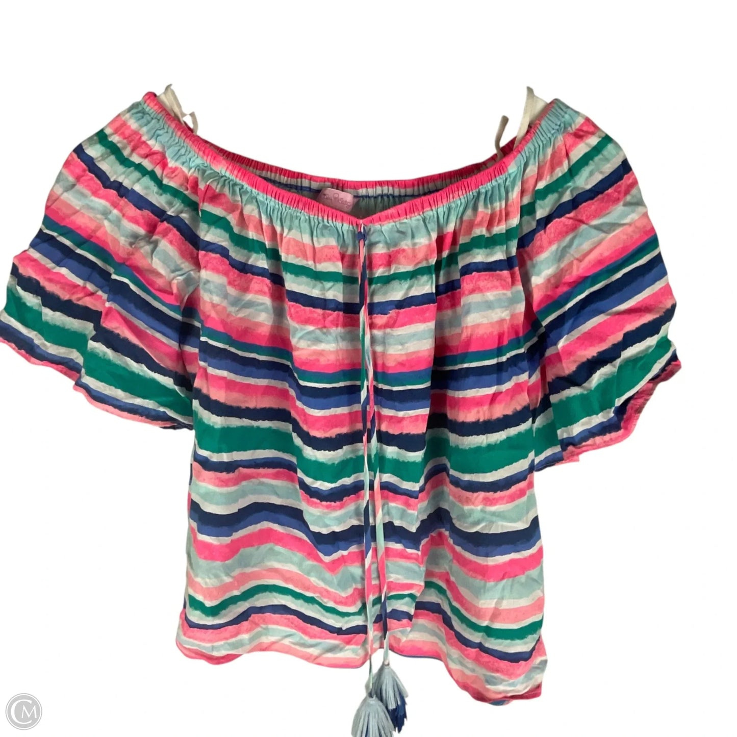 Top Short Sleeve Designer By Lilly Pulitzer In Multi-colored, Size: Xs