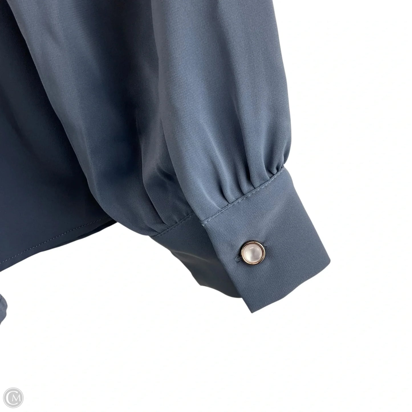 Top Long Sleeve By Adrienne Vittadini In Blue, Size: L