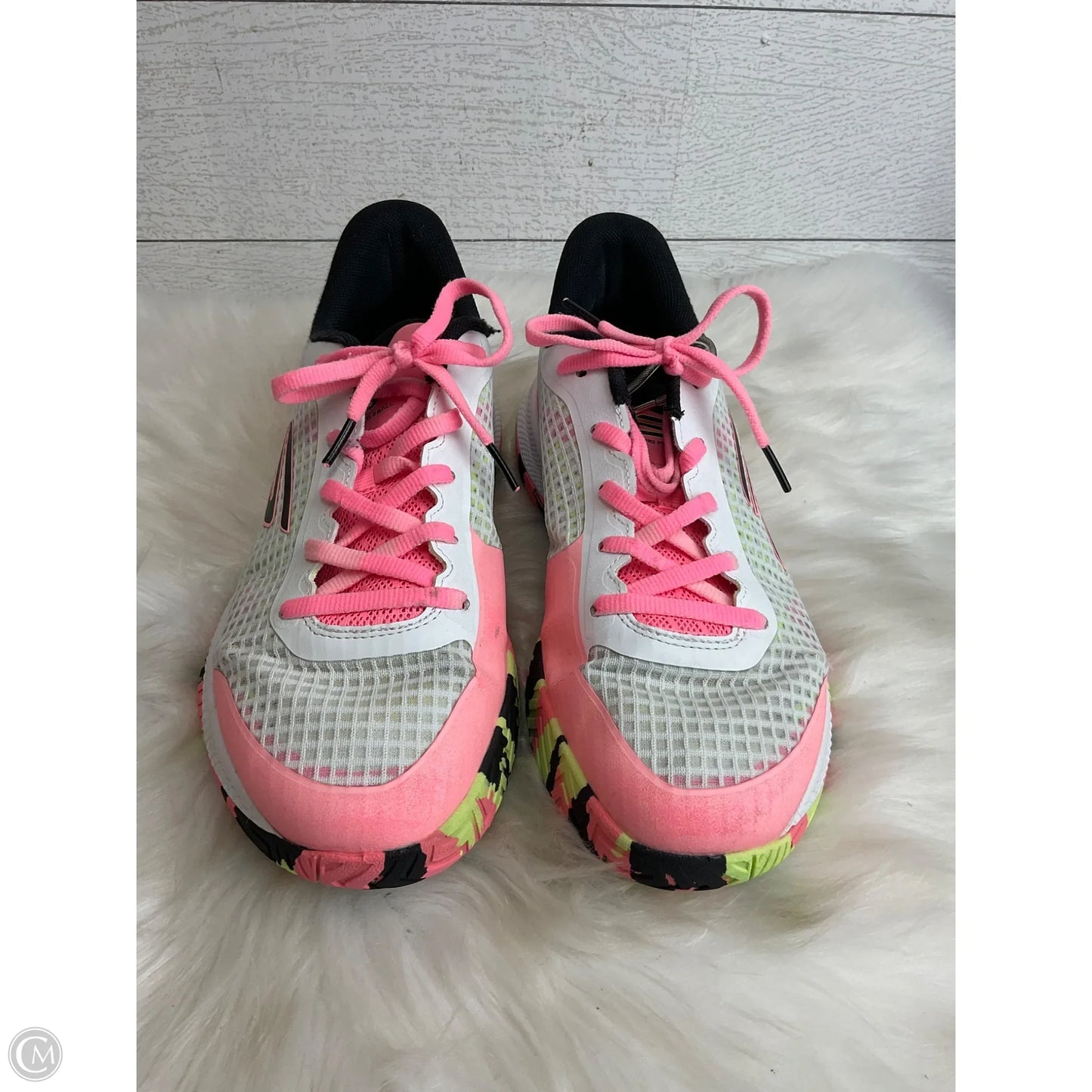 Shoes Athletic By Skechers In Pink & White, Size: 8