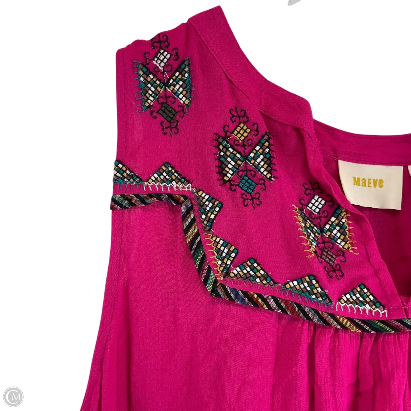 Top Sleeveless By Maeve In Pink, Size: M