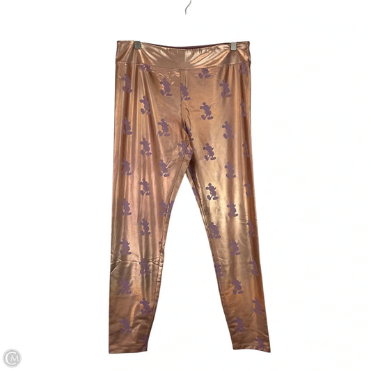 Pants Leggings By Disney Store In Gold, Size: L