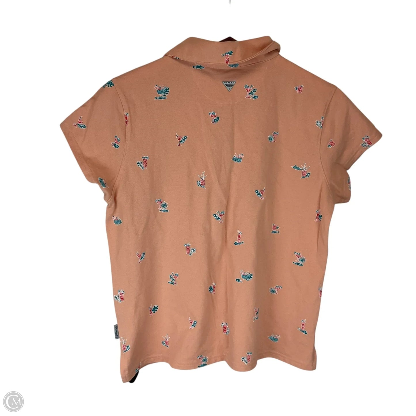 Top Short Sleeve By Columbia In Pink, Size: L