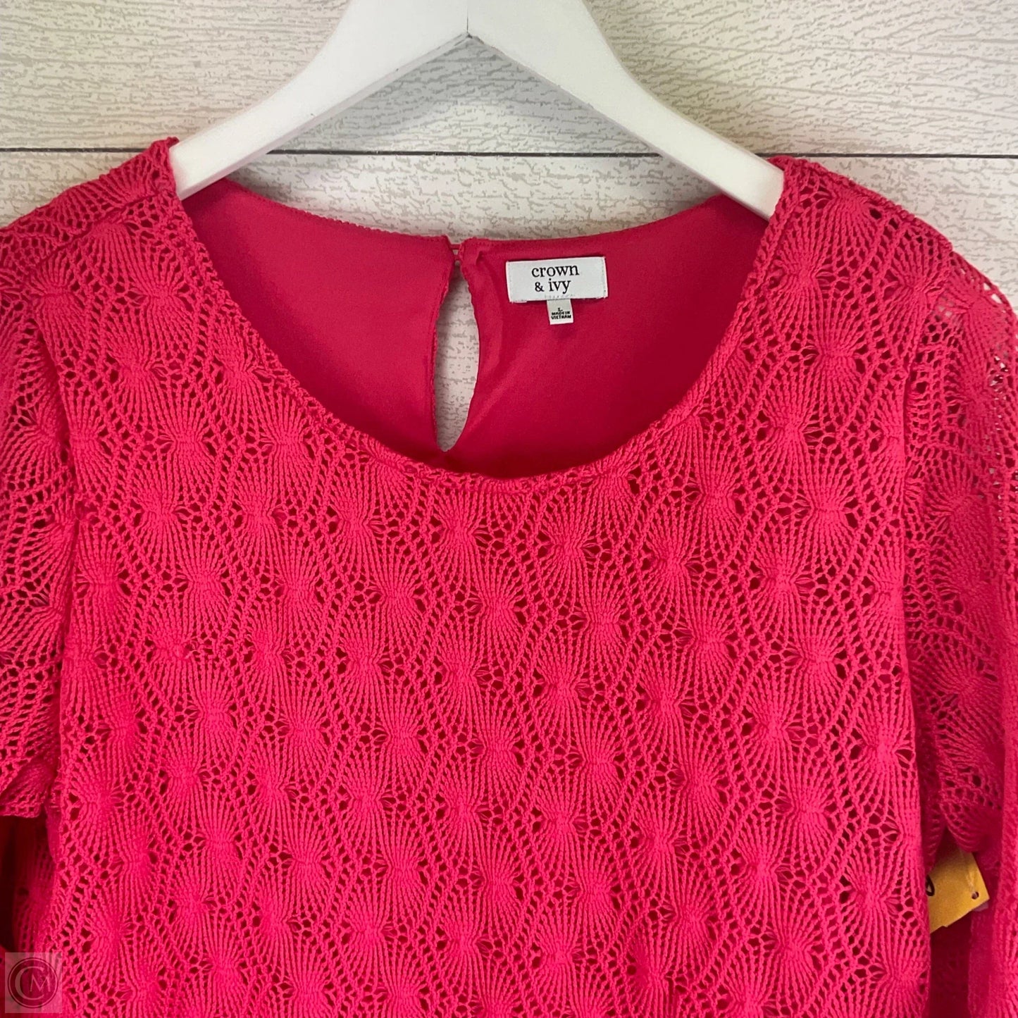 Dress Casual Short By Crown And Ivy In Pink, Size: L