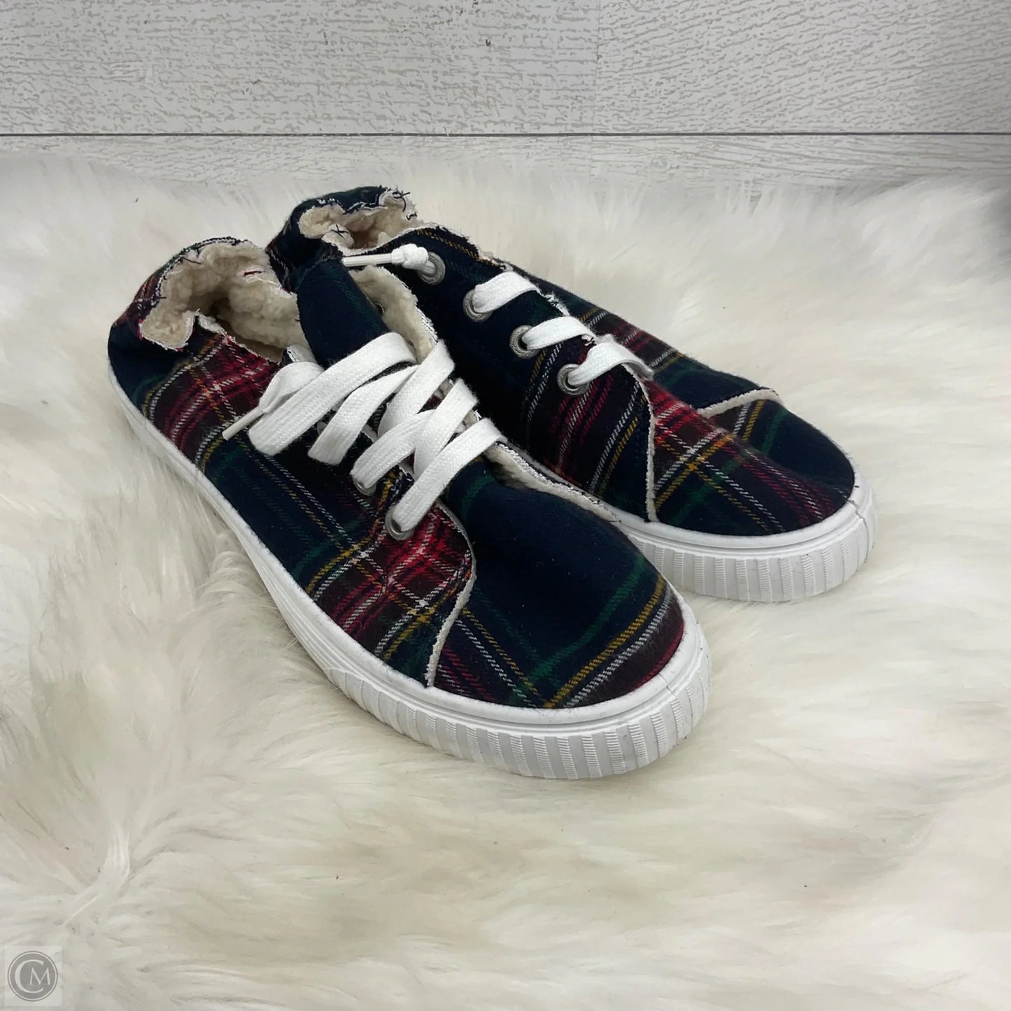 Shoes Flats By Tommy Bahama In Plaid Pattern, Size: 10