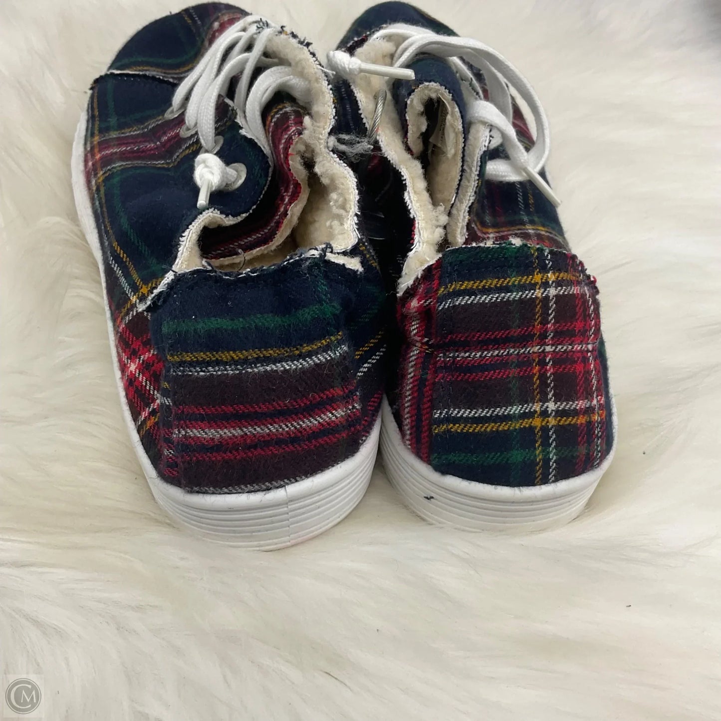 Shoes Flats By Tommy Bahama In Plaid Pattern, Size: 10