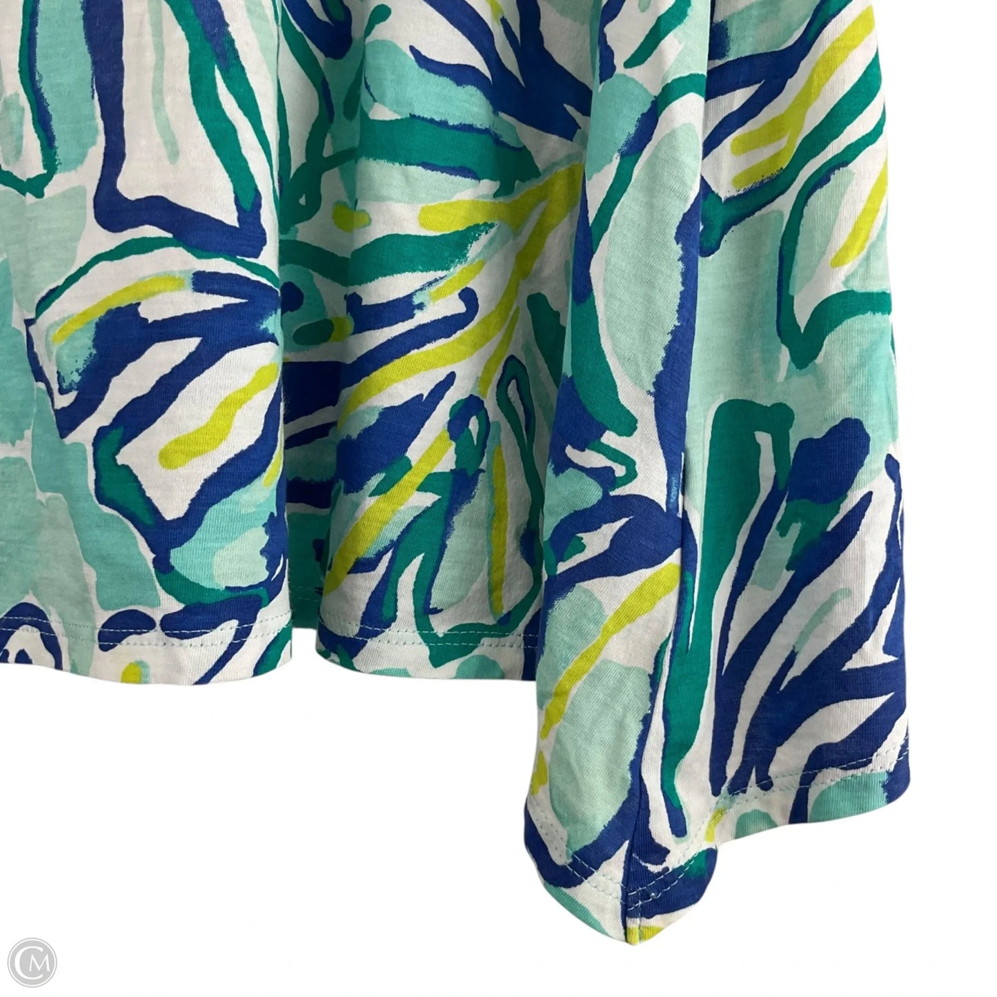 Top Sleeveless Designer By Lilly Pulitzer In Blue & Green, Size: Xs