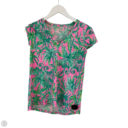 Top Short Sleeve Designer By Lilly Pulitzer In Pink, Size: Xxs