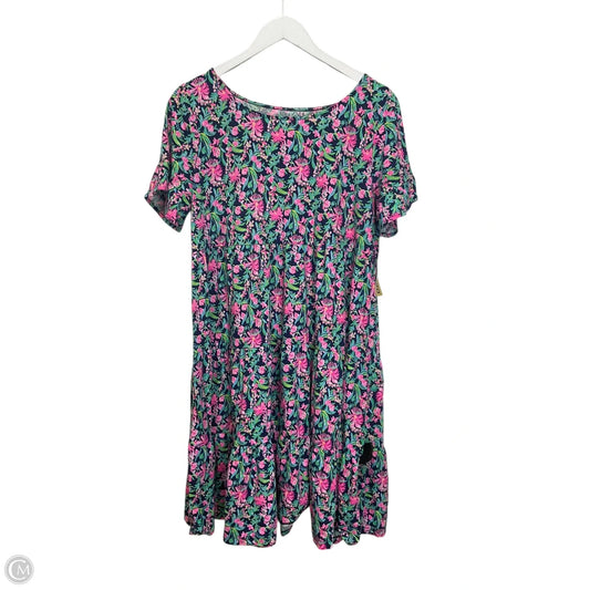 Dress Designer By Lilly Pulitzer In Floral Print, Size: L
