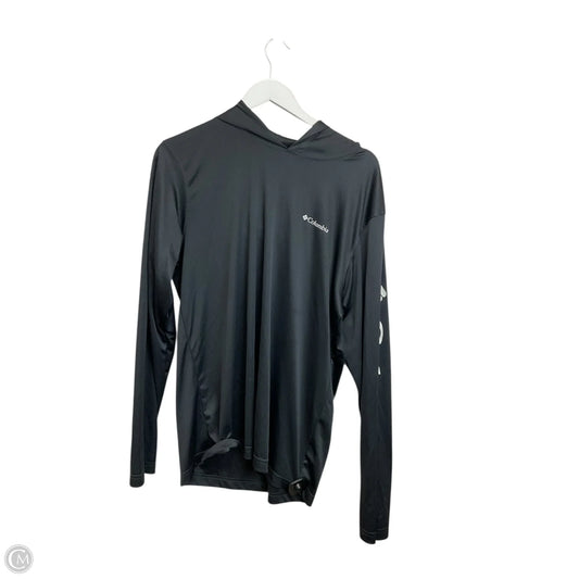 Athletic Top Long Sleeve Hoodie By Columbia In Black, Size: M