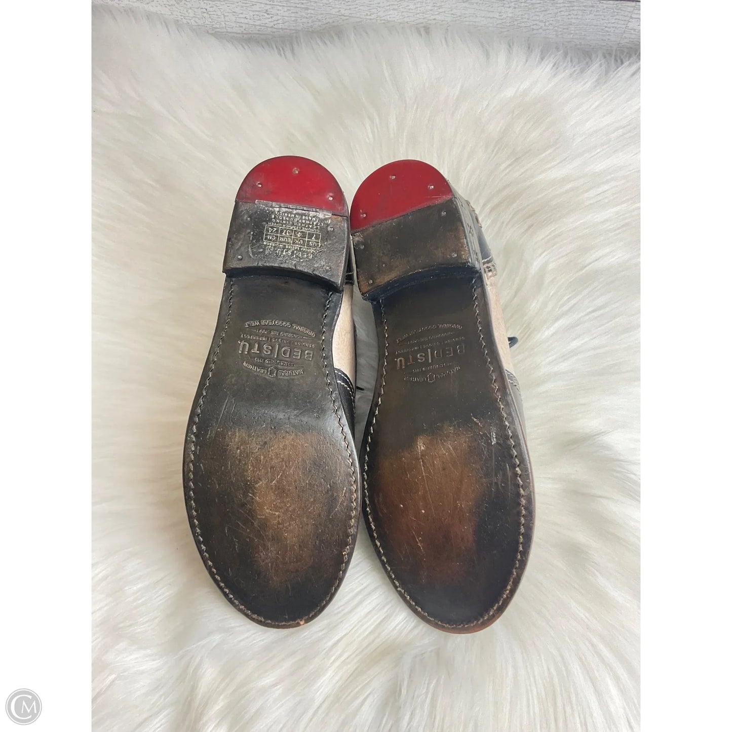 Shoes Sneakers By Bed Stu In Black & White, Size: 7