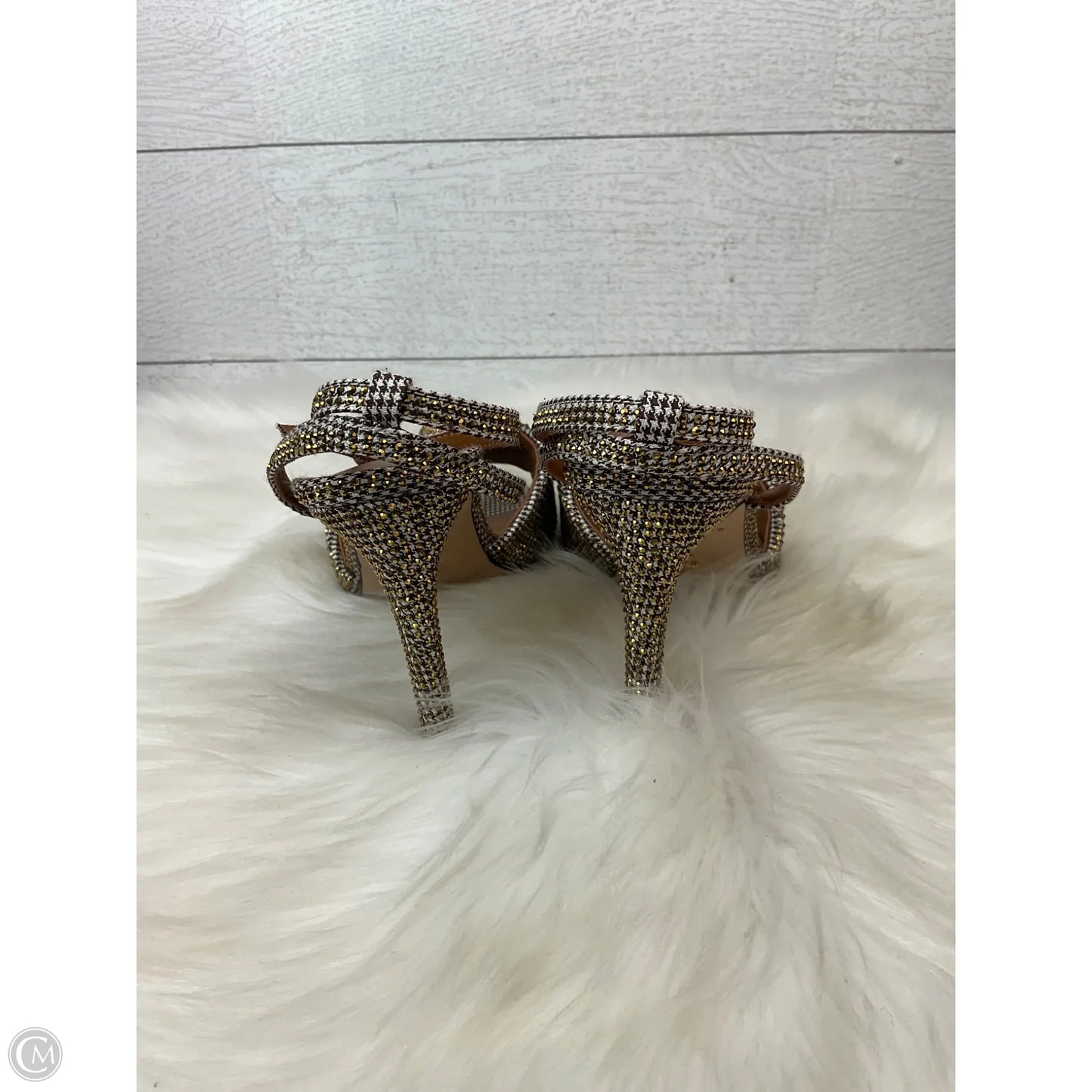 Shoes Designer By Kurt Geiger In Gold & Silver, Size: 7.5