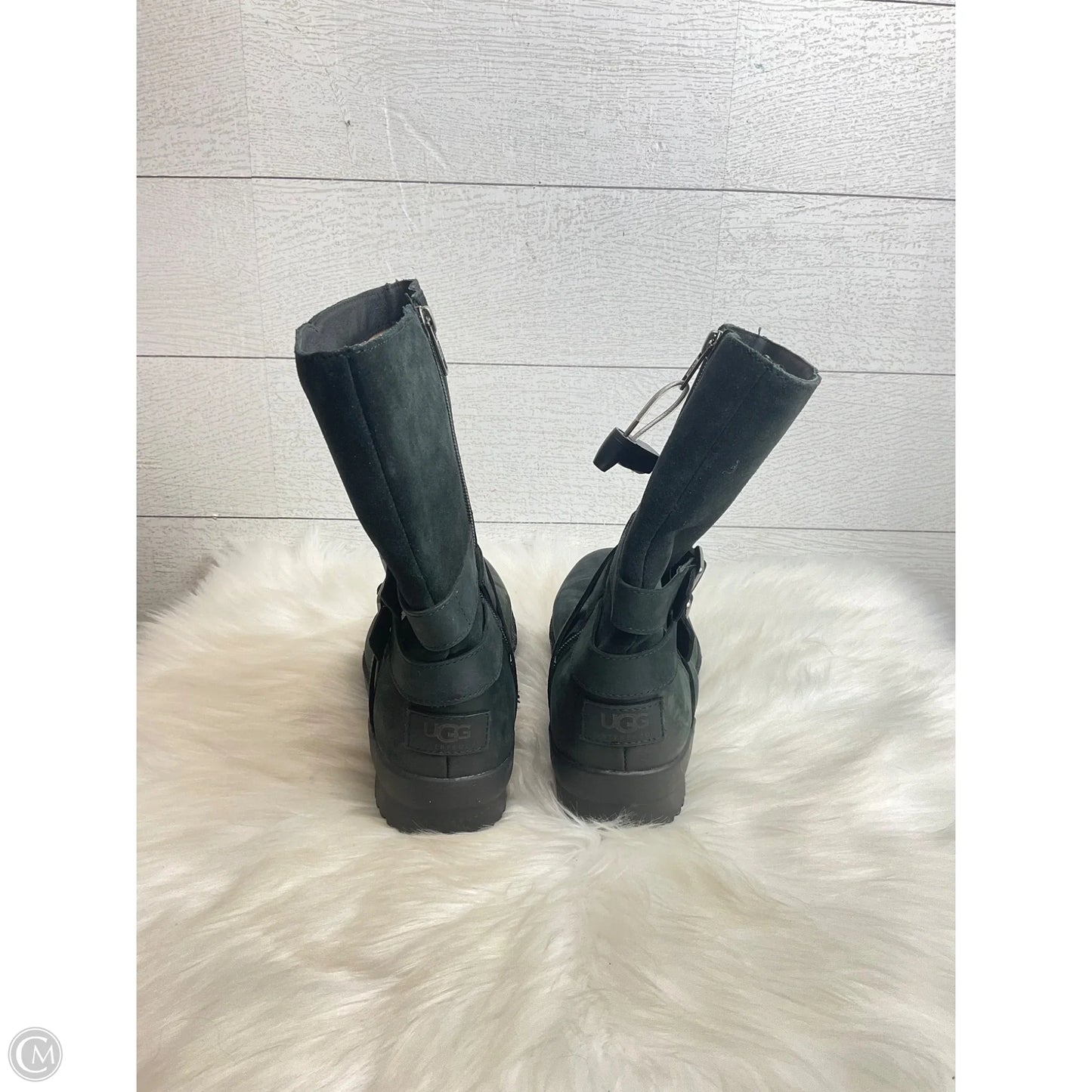 Boots Designer By Ugg In Black, Size: 8