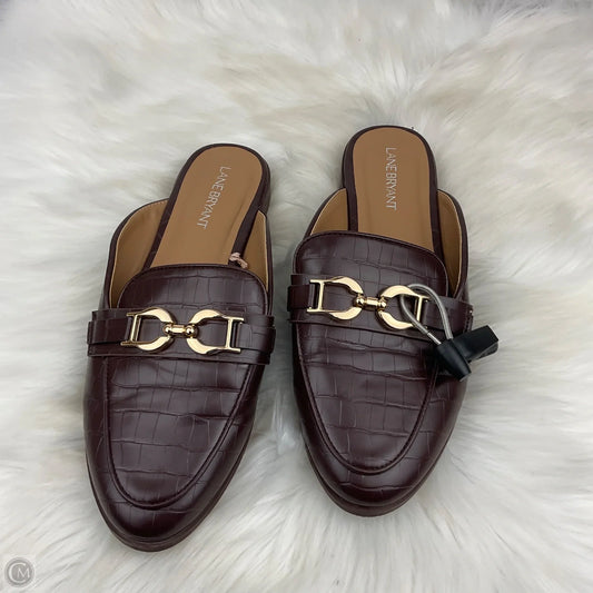 Shoes Flats By Lane Bryant In Brown, Size: 8