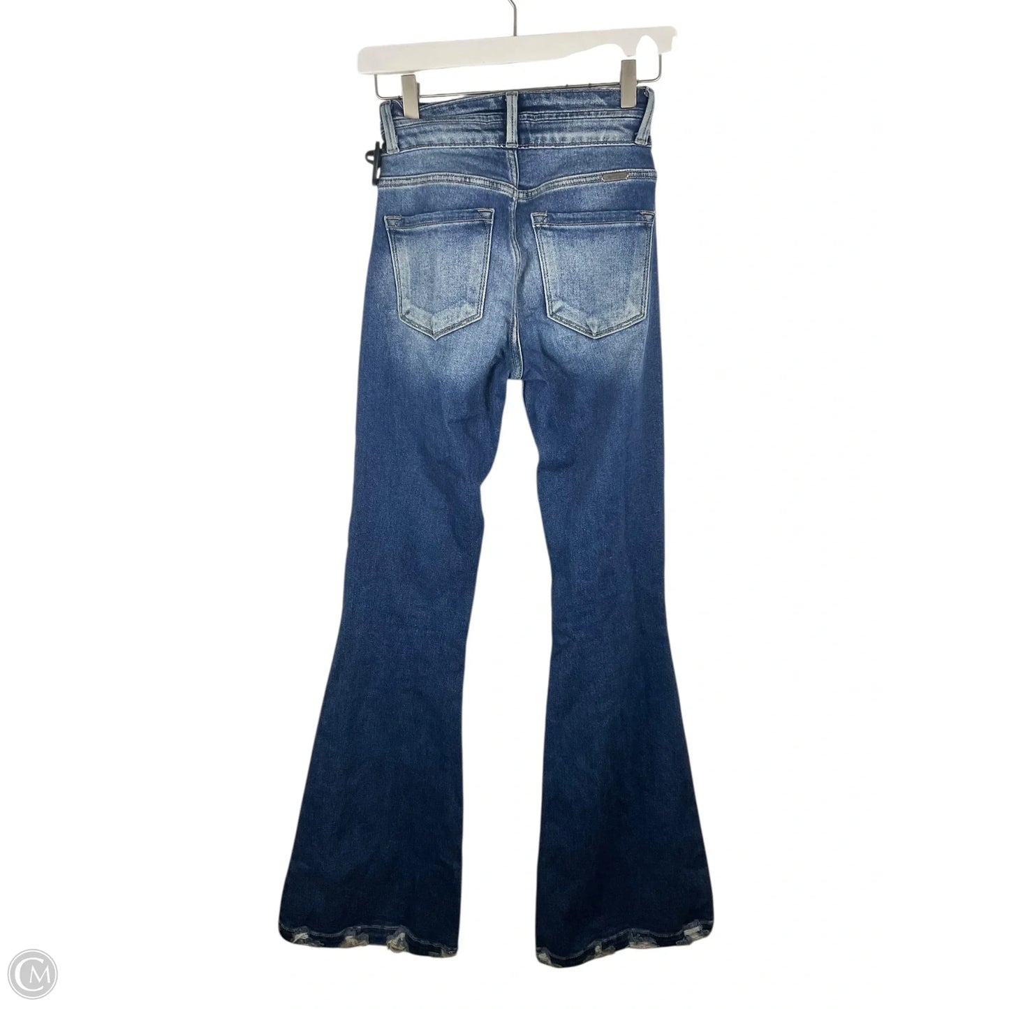 Jeans Wide Leg By Kancan In Blue Denim, Size: 0