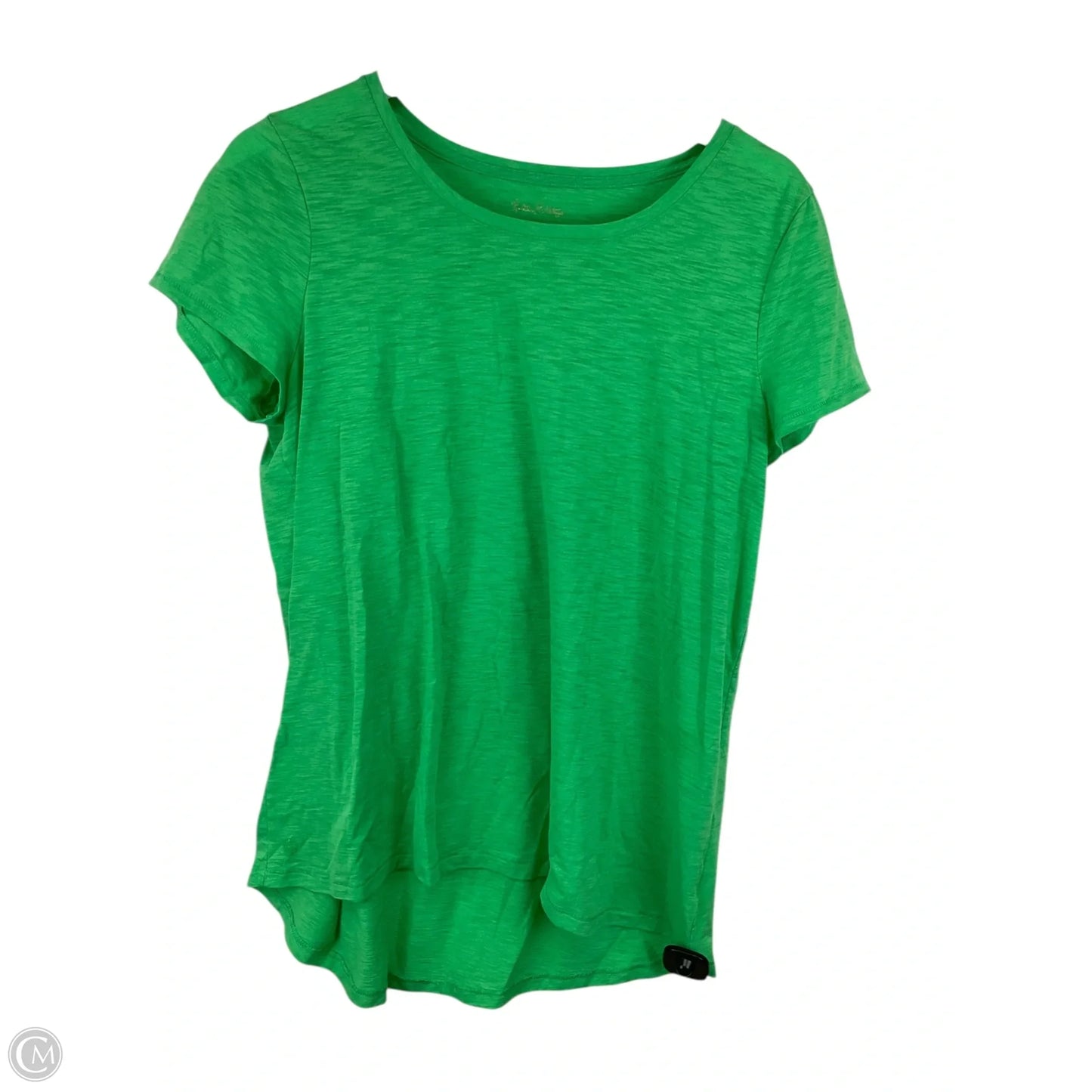 Top Short Sleeve Designer By Lilly Pulitzer In Green, Size: L