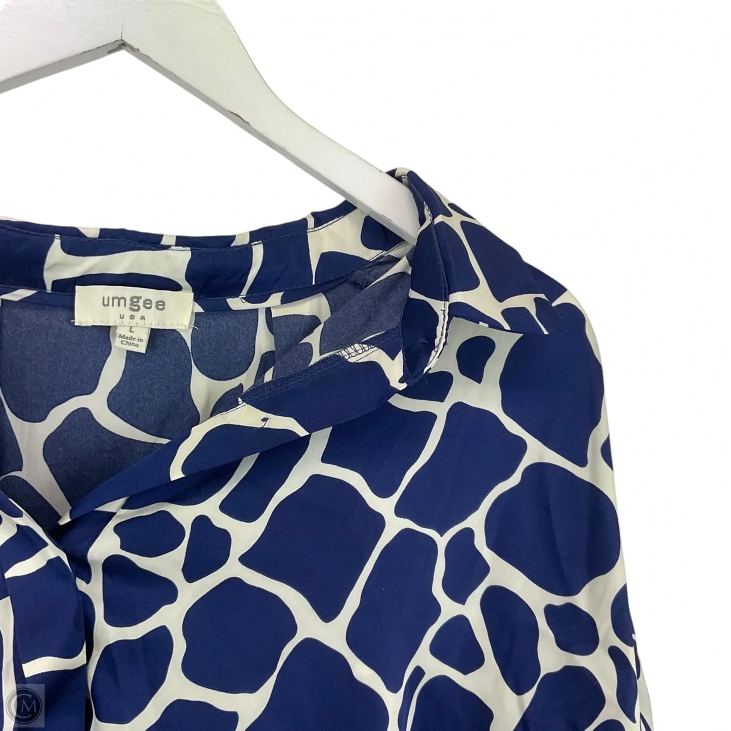 Top Short Sleeve By Umgee In Blue, Size: L