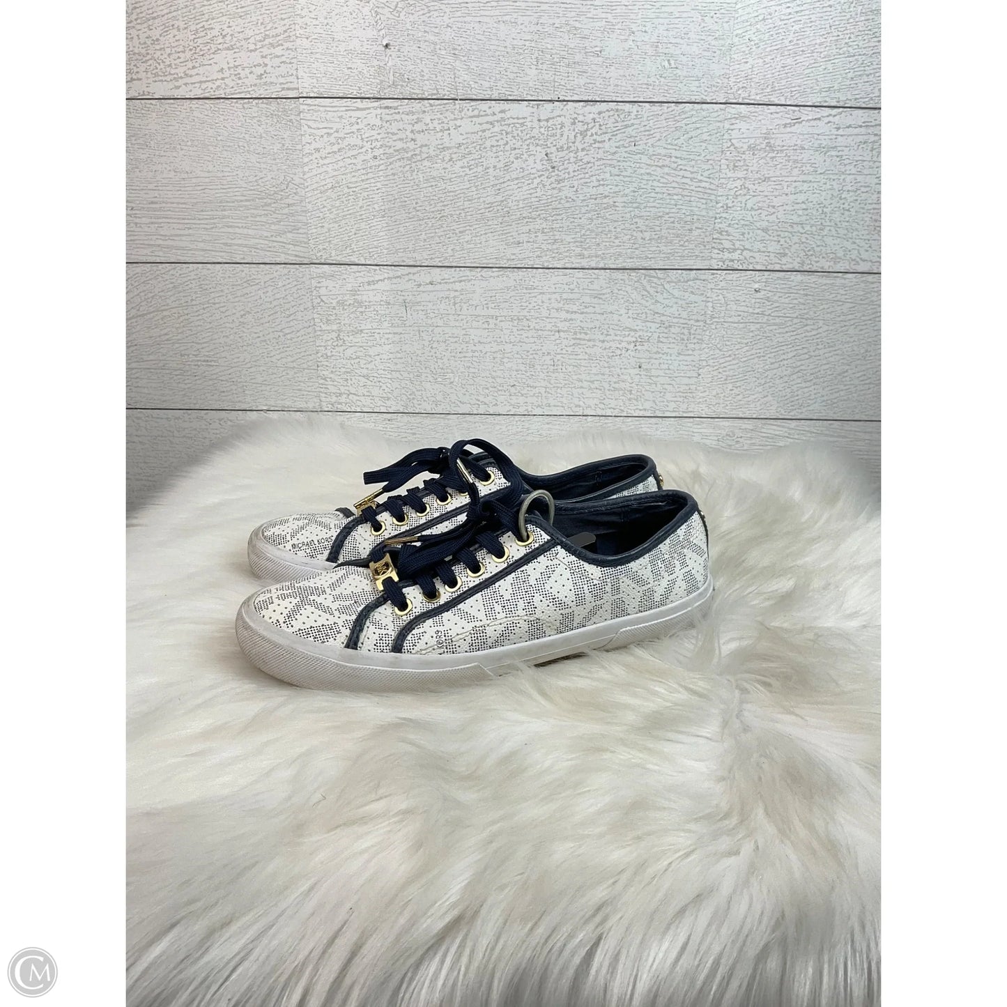 Shoes Designer By Michael Kors In White, Size: 8