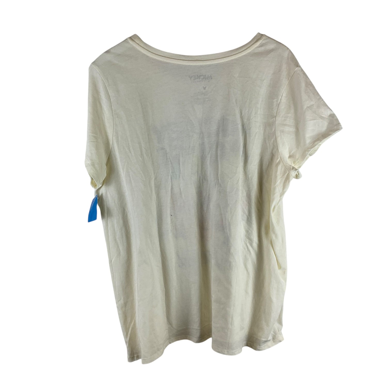 Top Short Sleeve Basic By Disney Store In Cream, Size: Xxl