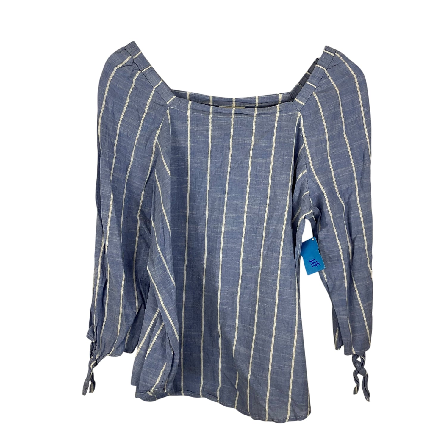 Top Long Sleeve By Liz Claiborne In Blue, Size: L