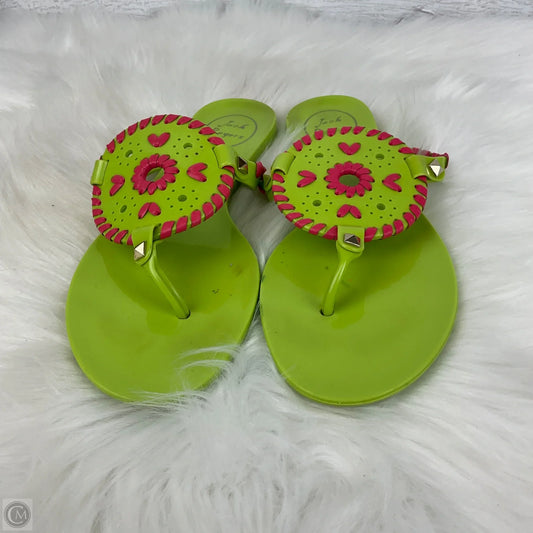 Sandals Flip Flops By Jack Rogers In Green, Size: 6