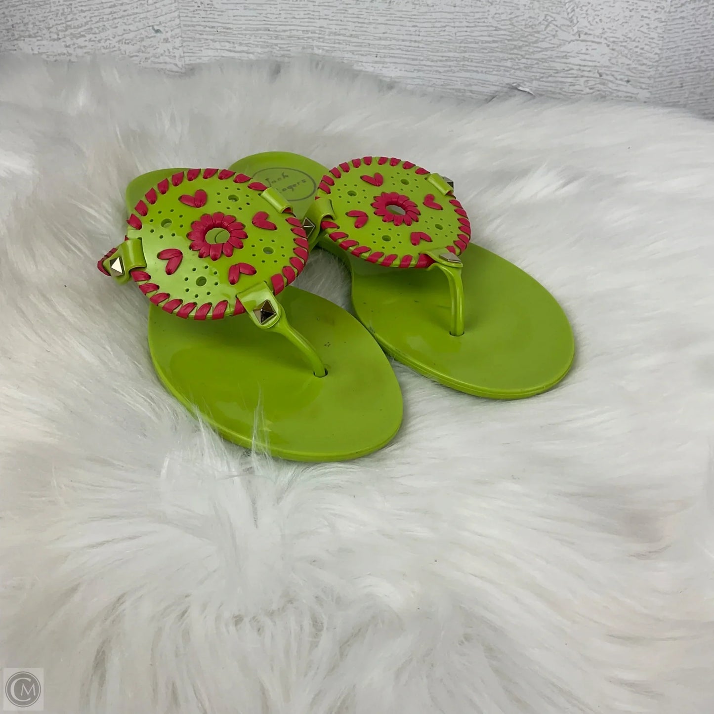 Sandals Flip Flops By Jack Rogers In Green, Size: 6